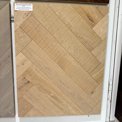 Windsor Engineered Real Wood Oak Herringbone Bandsawn Raw UV Lacquered